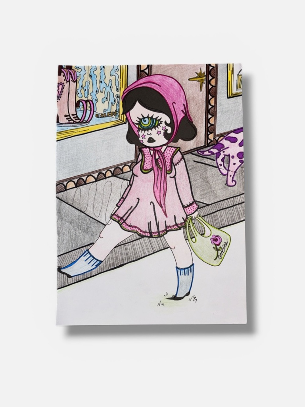 🛍️ Valfré Surrealist Pop Art A Day in the City Art Print ~ 11x8”